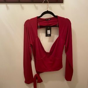 Backless Crop top with tie $20